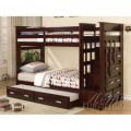 Giường tầng trẻ em 3 tầng Acme Furniture (màu nâu) xuất khẩu Châu Âu